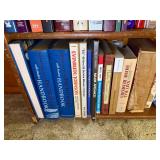 Wooden Bookshelf with Books