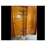 Vintage Wooden Coat Rack - Brown
