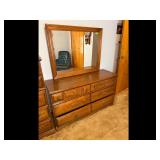 Lea Solid Wood Dresser with Mirror