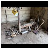 Assorted Metal Parts, Tools, and Equipment Lot