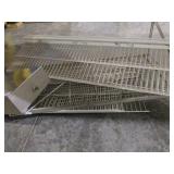 Wall mount wire/metal shelving and paper towel dis