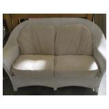 Wicker style love seat