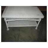 Wicker style coffee table