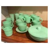 Green glassware