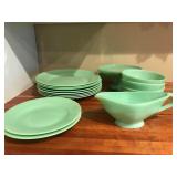 Green glassware