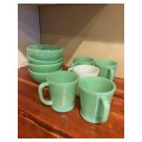 Fireking mugs/cups and small bowls