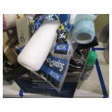 Assortment of painting supplies