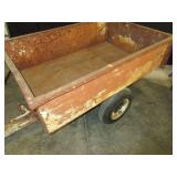 Single axle dump cart
