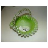 Vintage Glass Basket