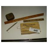 Old Crosley Ruler Lot