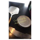 Pizza Paddle, Cutter and 10 Pizza Pans