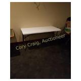 White plastic Table 5ft folding