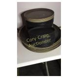 Lot of 10 28" oval trays,  28 16" round trays and