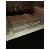 8 Plastic Food Storage Each On Has A Inscert With