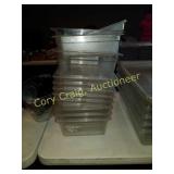 12 Plastic Food Holders 21" Long 4" Deep