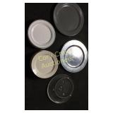 Mixed lot of glass 10 1/4" Round plates, plastic