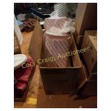 750 Red Plaid Foot Trays ONE PACK IS OPEN NOT