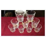 9  3 1/4" Shot Glasses