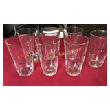 Lot of 7 ESPN PLAYOFF WHOS IN ? 6" Beer Glasses