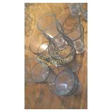 Set of 12-5 3/4" Clear Glasses