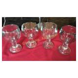 Lot of 4-7 1/2" Tall Margerita Glasses