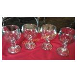 Lot of 4-7 1/2" Tall Margerita Glasses