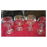Lot of 4-7 1/2" Tall Margerita Glasses