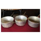 3 Crestware Pots 9 3/4" 5