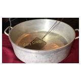 NSF 24 qt. Heavy Duty Aluminum Brazier Pan with