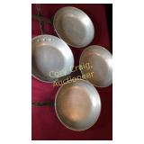 4 Skillets 10 1/2"