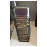 Lot of 25 small metal salad dressing pans 7" x 4"