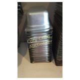 Lot of  19 metal warming pans  12 3/4"