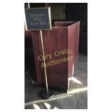 Wood Hostess stand 4ft wide x 49" Tall x 25 1/"