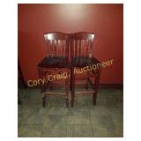 44" Tall Wood Bar Stools