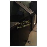 Cabinet section with lifting bar top and contents