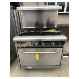 Superior Commercial Gas Range, 36", 6 Burner