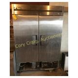 True 2 door commercial freezer, model T49, 54"W, 8