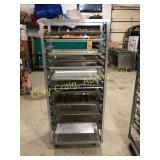 Baking rack with sheet pans