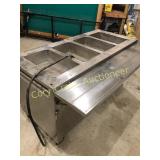 Steam table. Four bane. 220v