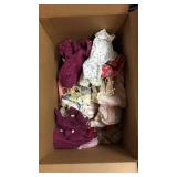 Box of vintage doll clothes BASEMENT
