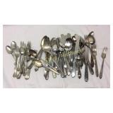 Group of Silverplate flatware BASEMENT