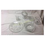 Early Press Glass And Leaded Glass BASEMENT