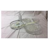 Pressed Glass and Silver Plate BASEMENT