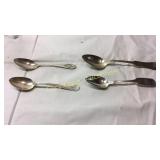 2 Sterling Spoons 
2 Pure Coin Spoons BASEMENT