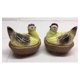 2 Occupied Japan Hen on nest BASEMENT