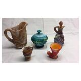 Group of Imperial Slag Glass BASEMENT