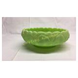 Fenton Lime Green Satin bowl Basement
