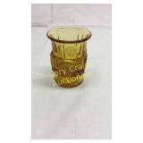 Fostoria Coin Amber Toothpick Holder Basement