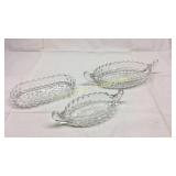 3 Fostoria Sundae Dishes Basement