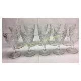 10 Fostoria Water Goblets Basement